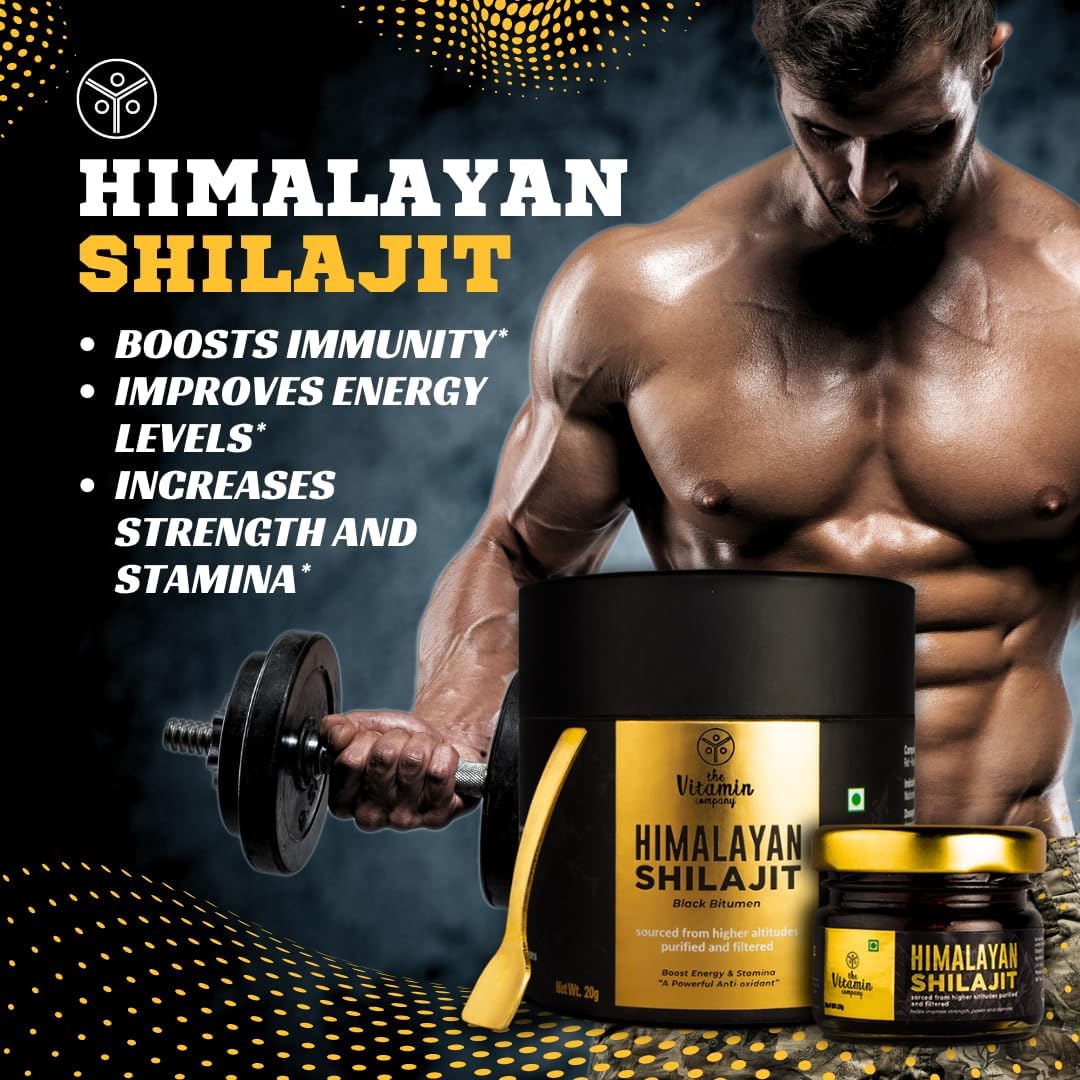 The Vitamin Company - Premium Himalayan Shilajit Resin 20g – Ayurvedic Sexual Wellness & Energy Booster for Men & Women