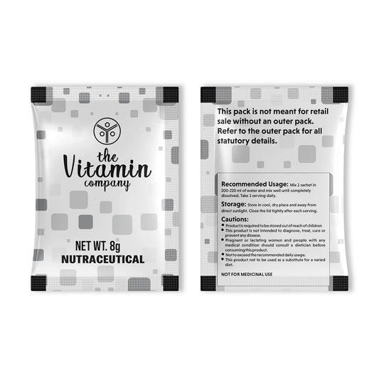 Marine Collagen Supplement Powder with Glutathione, Biotin, Vitamin C & E – 15 Sachets | Mango Flavour | Skin Glow, Hair & Nail Support