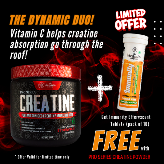 The Vitamin Company Pro Series Creatine Monohydrate with Immunity Effervescent