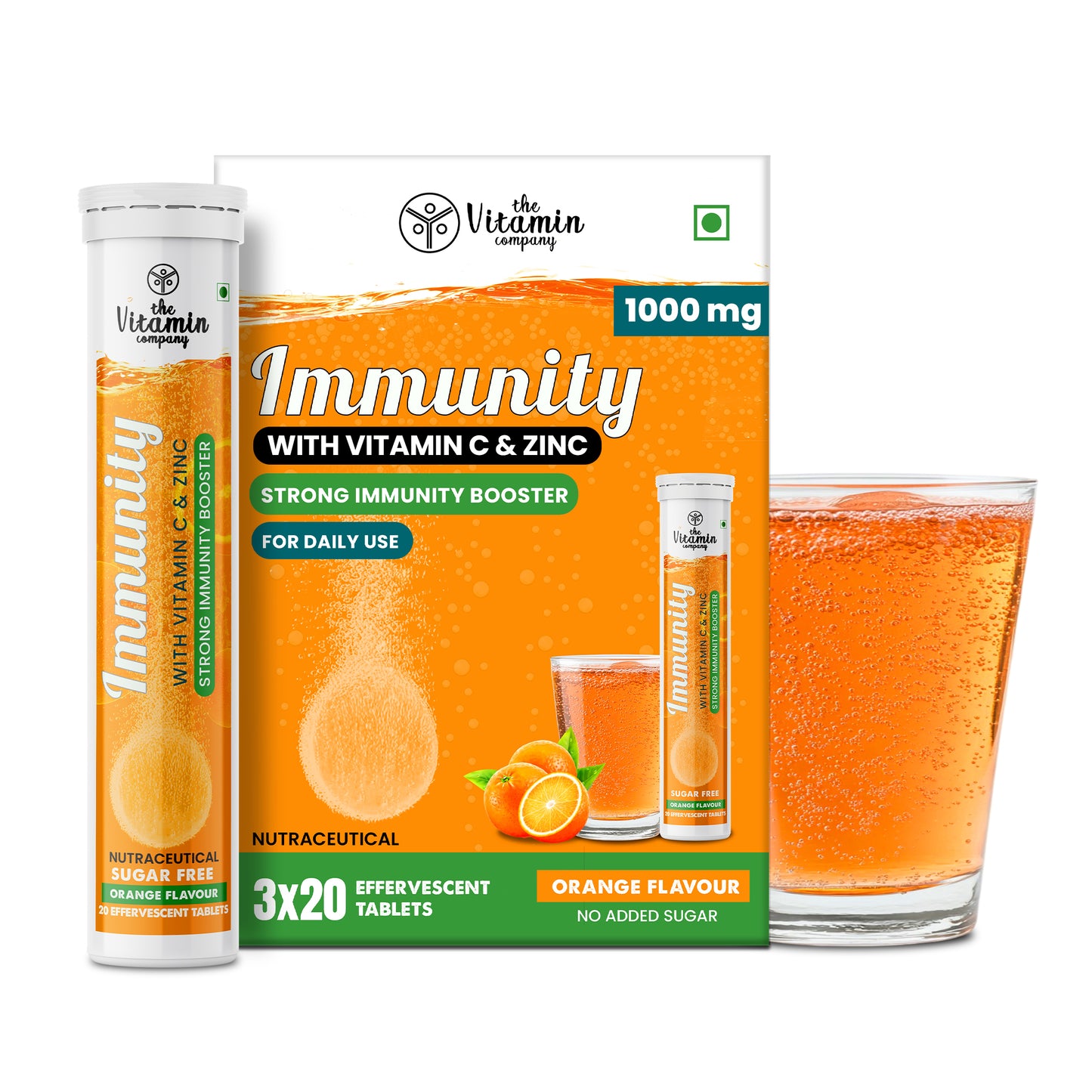 Immunity 1000 mg with Vitamin C and Zinc, (Effervescent Tablets)