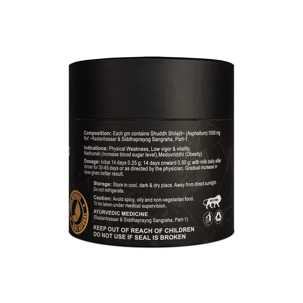 The Vitamin Company Pure Himalayan Shilajit / Shilajeet Resin 20g β Natural Energy & Strength Support