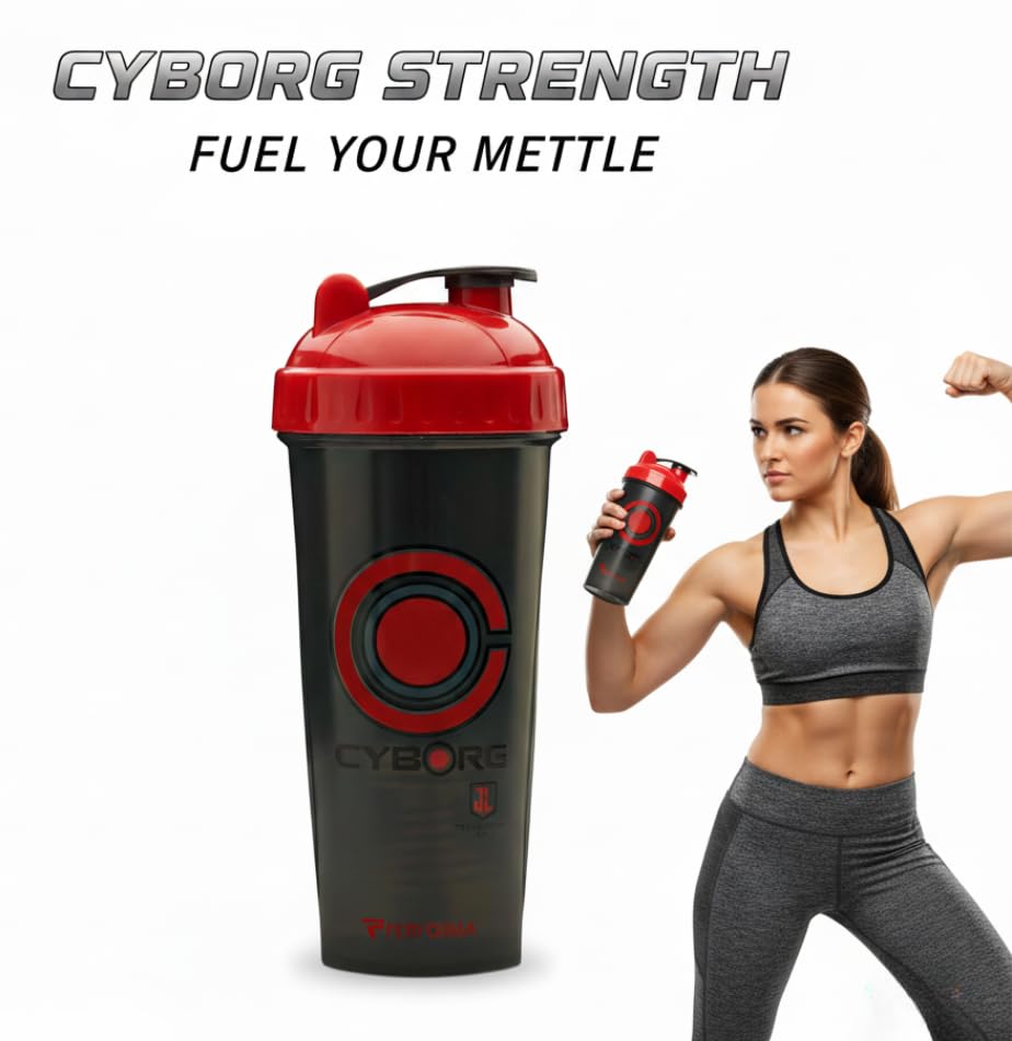 Cyborg Justice League Shaker Bottle 800ml | Leak-Proof Gym Shaker