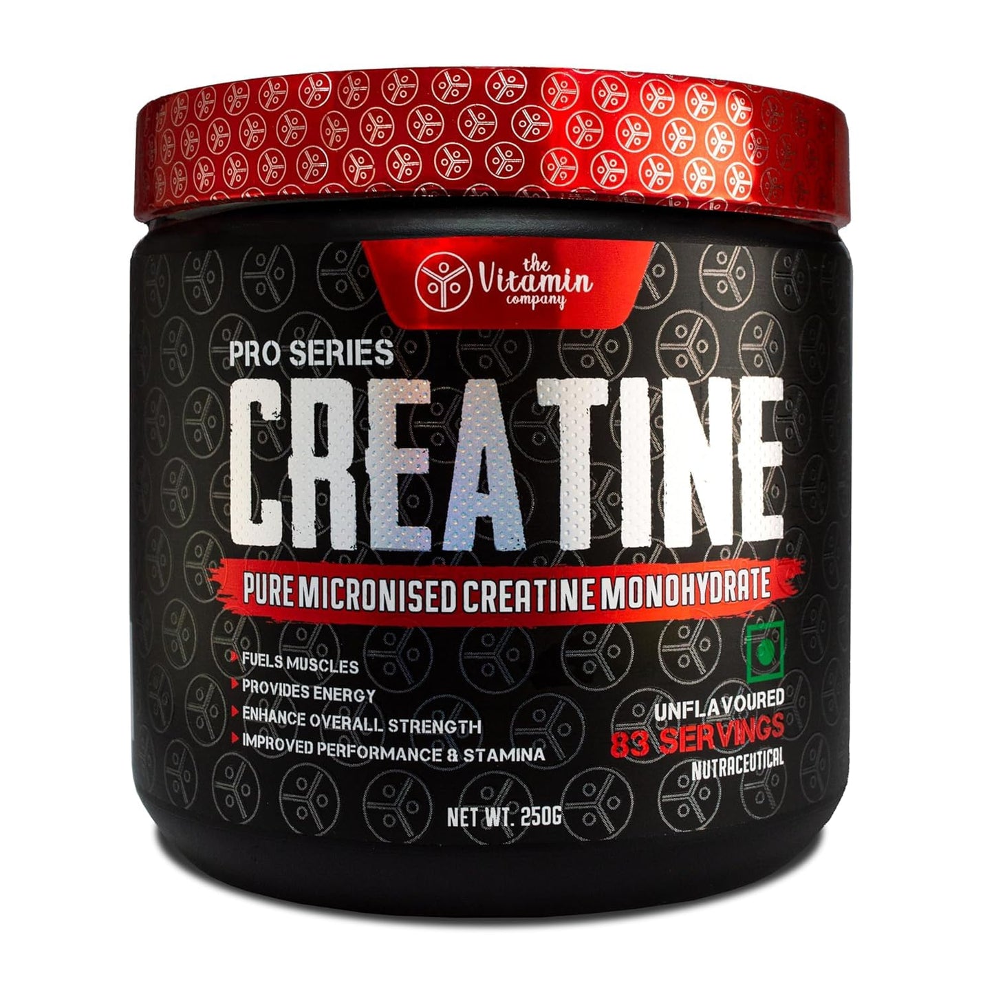 The Vitamin Company Pure Micronized Creatine Powder Creatine Monohydrate 250 gm, 83 Servings, Boosts Athletic Performance | Muscle Repair & Recovery | Fuels Muscles | Provides Energy Support for Heavy Workout | Unflavoured
