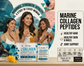 Marine Collagen Supplement Powder with Glutathione, Biotin, Vitamin C & E – 15 Sachets | Mango Flavour | Skin Glow, Hair & Nail Support