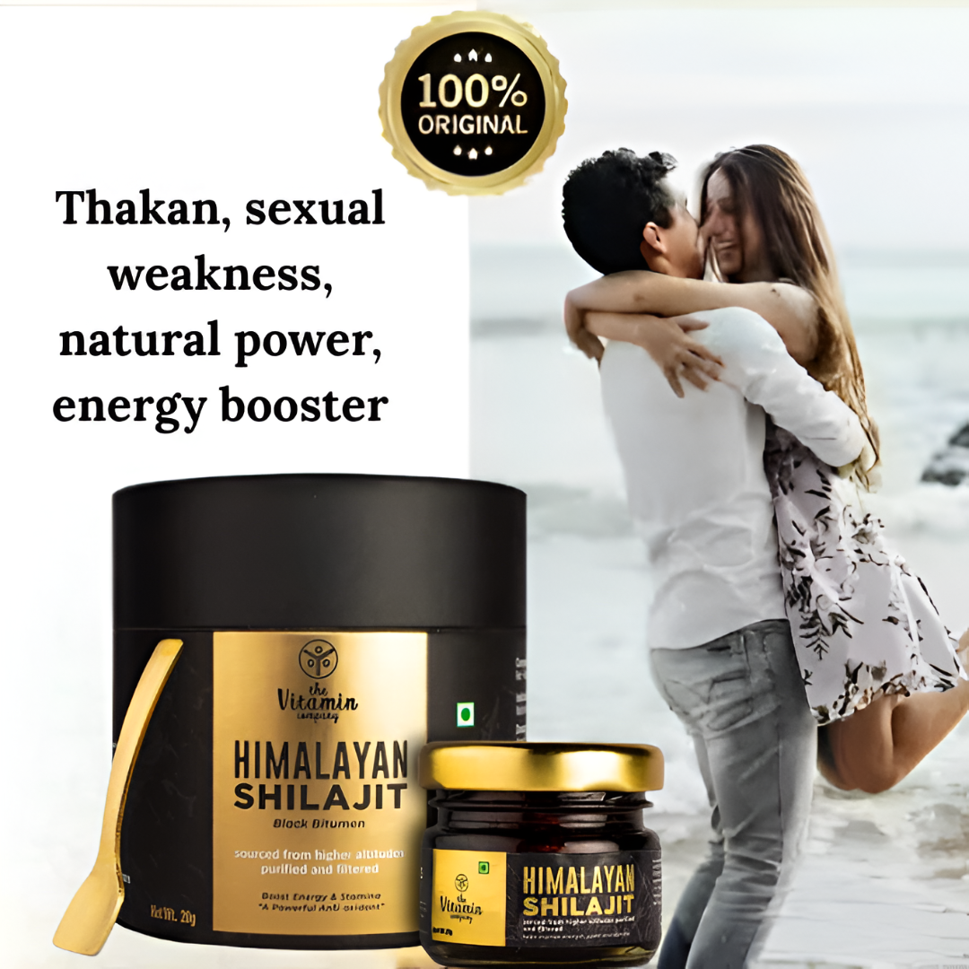 The Vitamin Company Pure Himalayan Shilajit / Shilajeet Resin 20g – Natural Energy & Strength Support