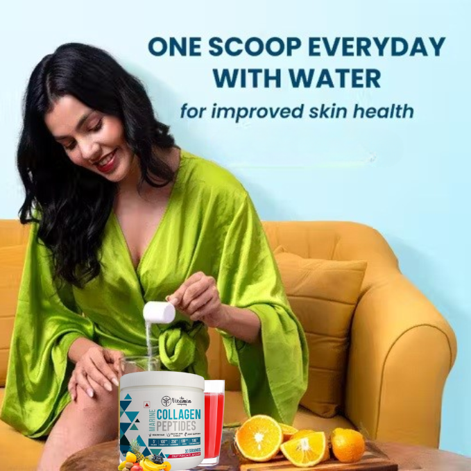 The Vitamin Company - Hydrolyzed Marine Collagen – Unflavored Powder for Skin & Beauty Support