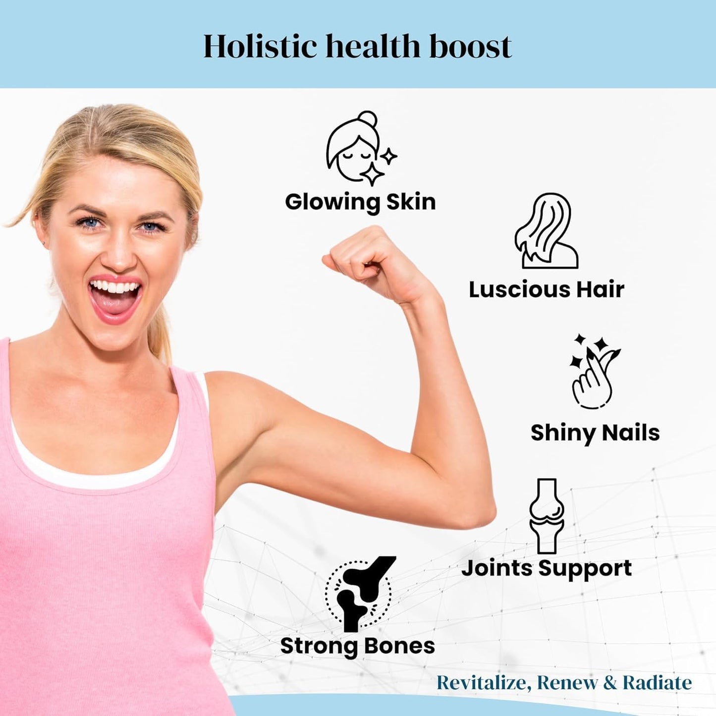 The Vitamin Company - Hydrolyzed Marine Collagen – Unflavored Powder for Skin & Beauty Support