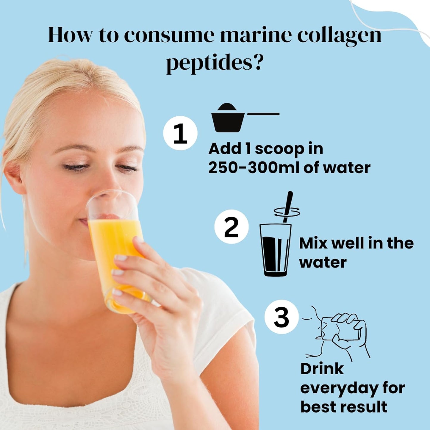 The Vitamin Company - Hydrolyzed Marine Collagen – Unflavored Powder for Skin & Beauty Support