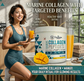 Hydrolyzed Marine Collagen Peptides Powder 240g – Mango Flavour | Skin Glow, Hair Growth, Nail Strength & Joint Support Supplement