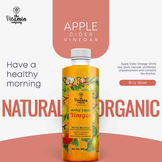 The vitamin company Apple cider vinegar with mother made with organic apple juice